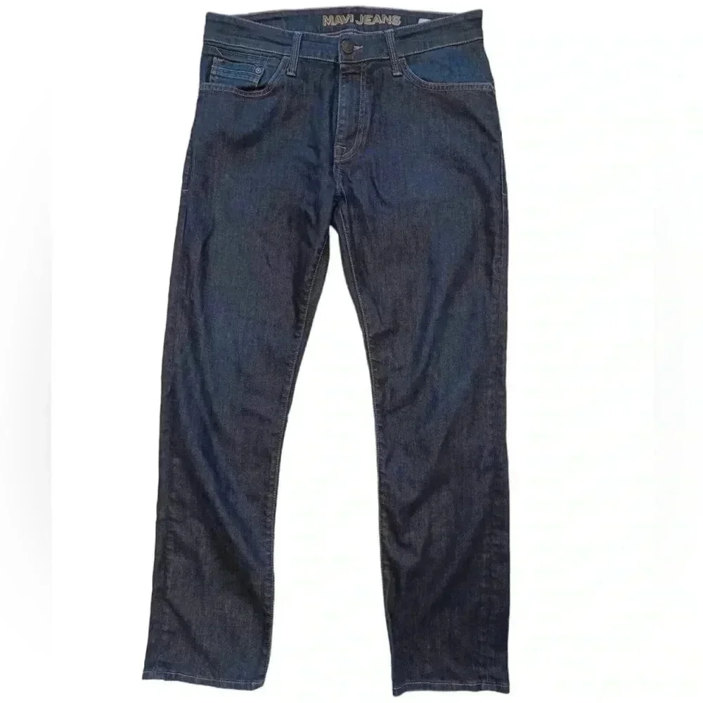 Mavi Marcus Slim Straight Blue  Jeans Size 32 - Picture 5 of 12